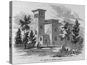 New Library at Amherst College Illustration-null-Stretched Canvas