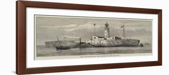 New Lighthouse on the Brothers Rocks, Red Sea-null-Framed Giclee Print