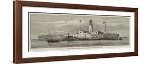 New Lighthouse on the Brothers Rocks, Red Sea-null-Framed Giclee Print