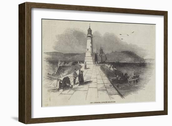 New Lighthouse, Plymouth Breakwater-null-Framed Giclee Print