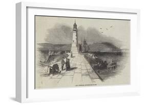 New Lighthouse, Plymouth Breakwater-null-Framed Giclee Print