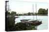 New Lock and Bridge, Richmond, London, 20th Century-null-Stretched Canvas