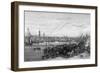 New London Bridge 1826-George Cooke-Framed Art Print