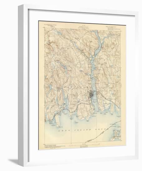 New London, Connecticut, c.1893-null-Framed Art Print