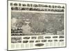 New London, Connecticut - Panoramic Map-Lantern Press-Mounted Art Print