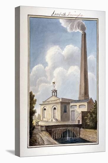 New London Waterworks, Vauxhall, Lambeth, London, 1825-G Yates-Stretched Canvas