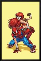 New Mangaverse No.1 Cover: Spider-Man, and Mary Jane Watson-Tommy Ohtsuka-Lamina Framed Poster