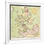 New Map of England and France, the French Invasion, 1793-James Gillray-Framed Giclee Print