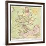 New Map of England and France, the French Invasion, 1793-James Gillray-Framed Giclee Print