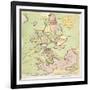 New Map of England and France, the French Invasion, 1793-James Gillray-Framed Giclee Print