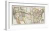 New Map of the American Overland Route, c.1879-null-Framed Art Print