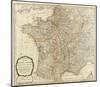 New Map of the Kingdom of France, c.1790-Thomas Kitchin-Mounted Art Print