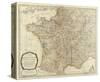 New Map of the Kingdom of France, c.1790-Thomas Kitchin-Stretched Canvas