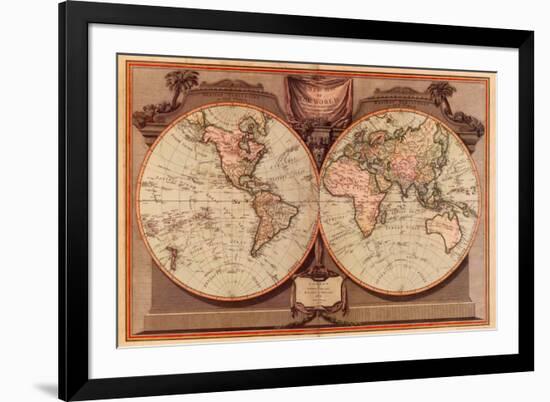 New Map of the World-null-Framed Art Print