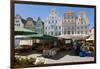 New Market Square, Rostock, Germany-Peter Adams-Framed Photographic Print