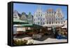 New Market Square, Rostock, Germany-Peter Adams-Framed Stretched Canvas