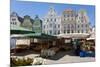 New Market Square, Rostock, Germany-Peter Adams-Mounted Photographic Print