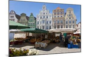 New Market Square, Rostock, Germany-Peter Adams-Mounted Photographic Print