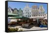 New Market Square, Rostock, Germany-Peter Adams-Framed Stretched Canvas