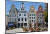 New Market Square, Rostock, Germany-Peter Adams-Mounted Photographic Print