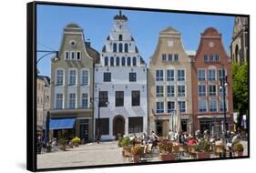 New Market Square, Rostock, Germany-Peter Adams-Framed Stretched Canvas