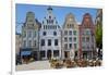 New Market Square, Rostock, Germany-Peter Adams-Framed Photographic Print