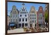 New Market Square, Rostock, Germany-Peter Adams-Framed Photographic Print