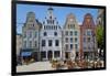 New Market Square, Rostock, Germany-Peter Adams-Framed Photographic Print