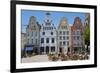 New Market Square, Rostock, Germany-Peter Adams-Framed Photographic Print