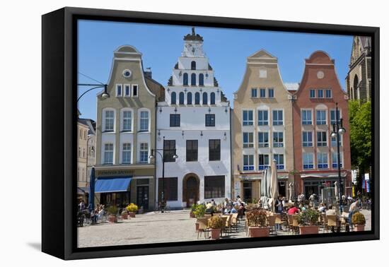 New Market Square, Rostock, Germany-Peter Adams-Framed Stretched Canvas