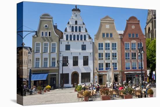 New Market Square, Rostock, Germany-Peter Adams-Stretched Canvas