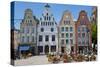 New Market Square, Rostock, Germany-Peter Adams-Stretched Canvas