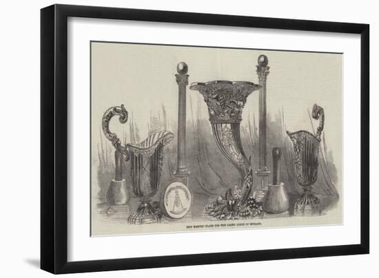 New Masonic Plate for the Grand Lodge of England-null-Framed Giclee Print