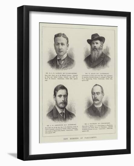 New Members of Parliament-null-Framed Giclee Print