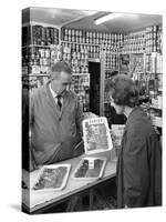 New Metric System of Selling Bacon, Stocksbridge, Sheffield, South Yorkshire, 1966-Michael Walters-Stretched Canvas