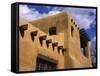 New Mexico Adobe Architecture, Santa Fe, New Mexico, USA-Jerry Ginsberg-Framed Stretched Canvas