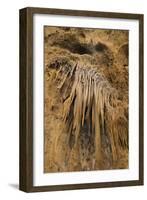 New Mexico, Carlsbad Caverns National Park. Calcite Flowstone in the Big Room-Kevin Oke-Framed Photographic Print