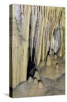 New Mexico, Carlsbad Caverns National Park. Curtain Formations in the Big Room-Kevin Oke-Stretched Canvas