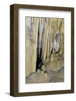 New Mexico, Carlsbad Caverns National Park. Curtain Formations in the Big Room-Kevin Oke-Framed Photographic Print