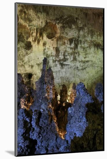 New Mexico, Carlsbad Caverns National Park. Stalagmite in the Fairyland Formation-Kevin Oke-Mounted Photographic Print