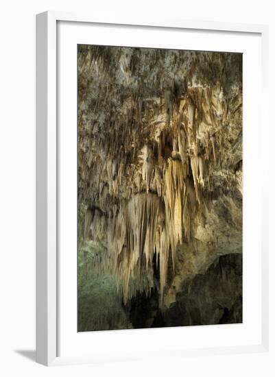 New Mexico, Carlsbad Caverns National Park. the Chandelier Stalactite Formation-Kevin Oke-Framed Photographic Print