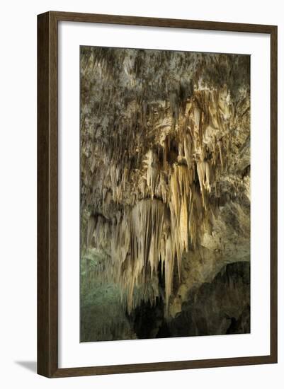 New Mexico, Carlsbad Caverns National Park. the Chandelier Stalactite Formation-Kevin Oke-Framed Photographic Print