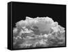 New Mexico Cloud Thunderhead Landscape Abstract in Black and White, New Mexico-Kevin Lange-Framed Stretched Canvas