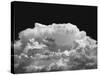 New Mexico Cloud Thunderhead Landscape Abstract in Black and White, New Mexico-Kevin Lange-Stretched Canvas