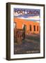 New Mexico - Fort Union National Monument-Lantern Press-Framed Art Print