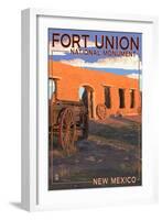 New Mexico - Fort Union National Monument-Lantern Press-Framed Art Print