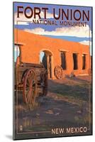 New Mexico - Fort Union National Monument-Lantern Press-Mounted Art Print