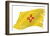 New Mexico Grunge Flag. A Grunge Flag of New Mexico in the Win with a Texture-TINTIN75-Framed Art Print