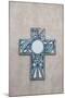 New Mexico, Laguna Mission. Cross in Mission San Jose De La Laguna-Luc Novovitch-Mounted Photographic Print