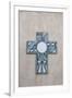 New Mexico, Laguna Mission. Cross in Mission San Jose De La Laguna-Luc Novovitch-Framed Photographic Print